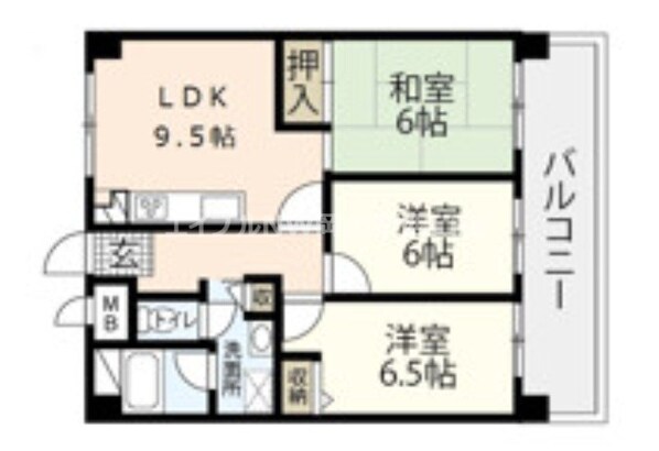 清幸マンション野田の物件間取画像